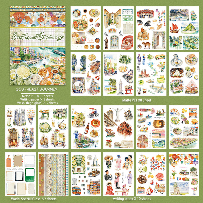 Vintage Sticker Book Vol.29 - Southeast Journey