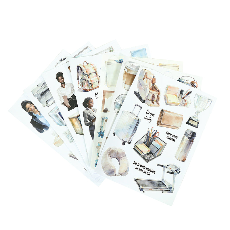 Vintage Sticker Book Vol.29 - Work Day Moments