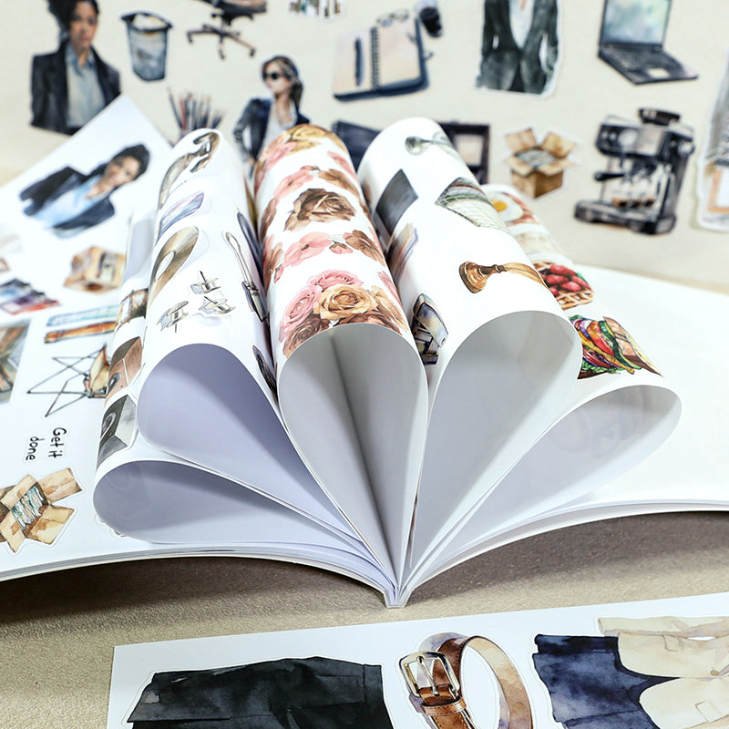 Vintage Sticker Book Vol.29 - Work Day Moments