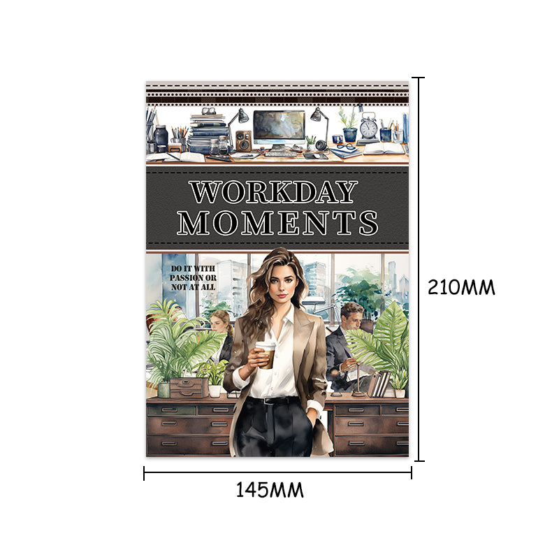 Vintage Sticker Book Vol.29 - Work Day Moments
