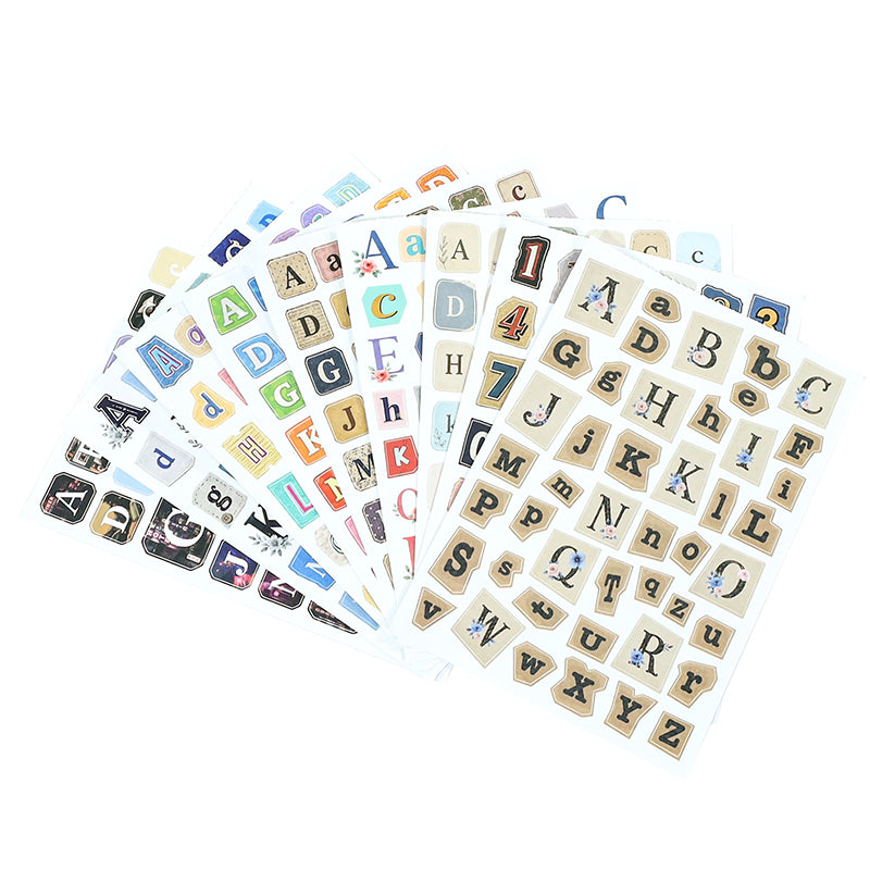 Vintage Sticker Book Vol.30 - Letter Collage Journal