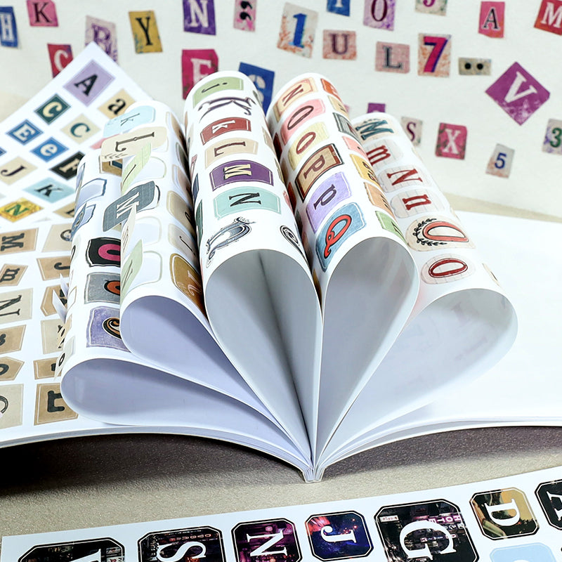 Vintage Sticker Book Vol.30 - Letter Collage Journal