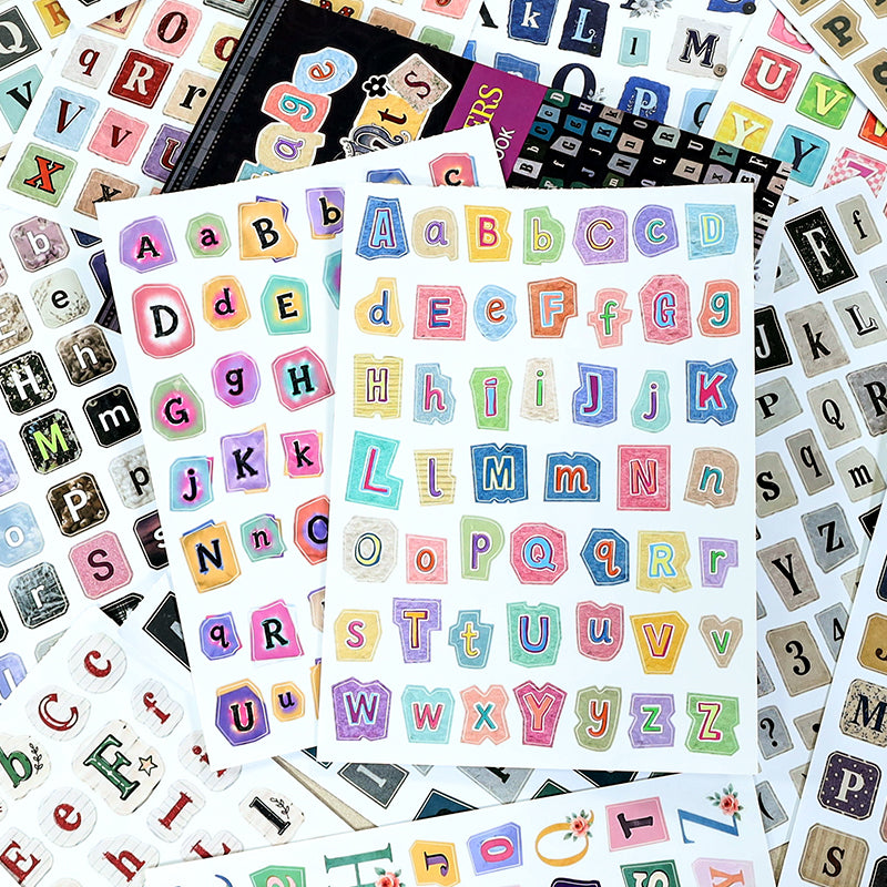 Vintage Sticker Book Vol.30 - Letter Collage Journal