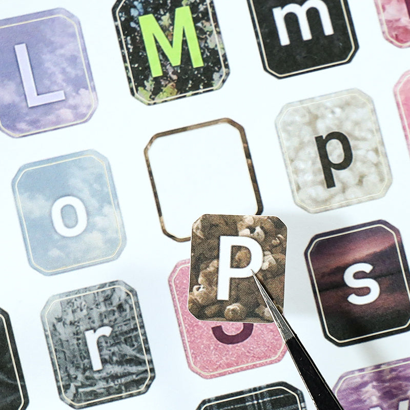 Vintage Sticker Book Vol.30 - Letter Collage Journal