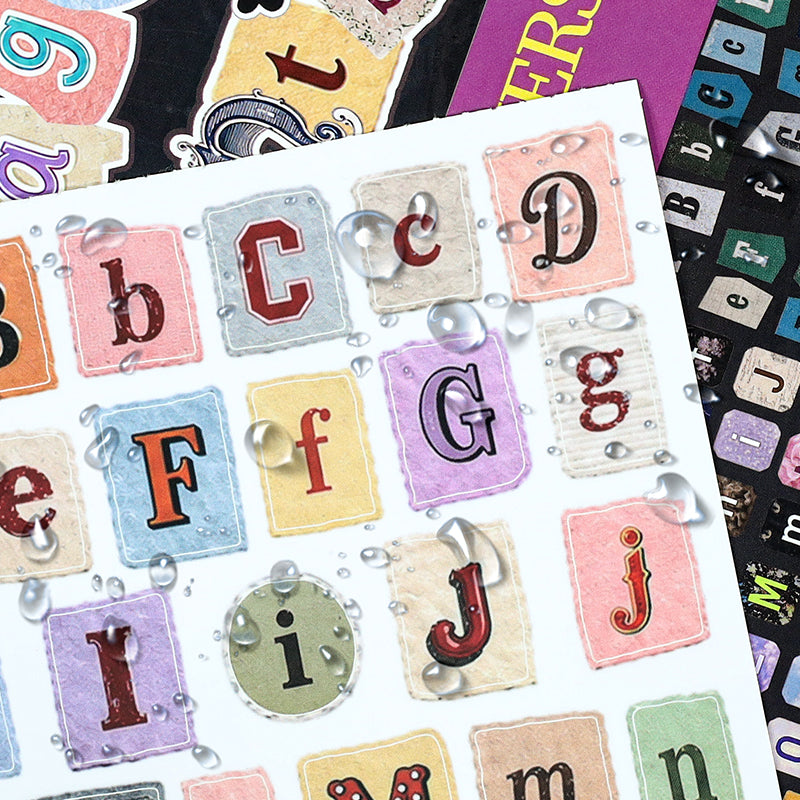 Vintage Sticker Book Vol.30 - Letter Collage Journal