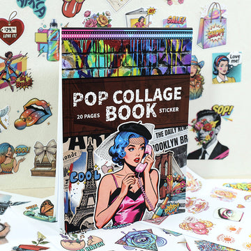 Vintage Sticker Book Vol.30 - POP Collage Book