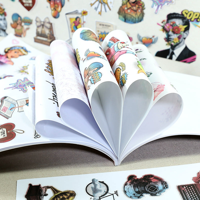 Vintage Sticker Book Vol.30 - POP Collage Book