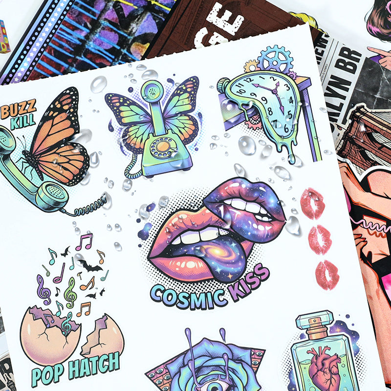 Vintage Sticker Book Vol.30 - POP Collage Book