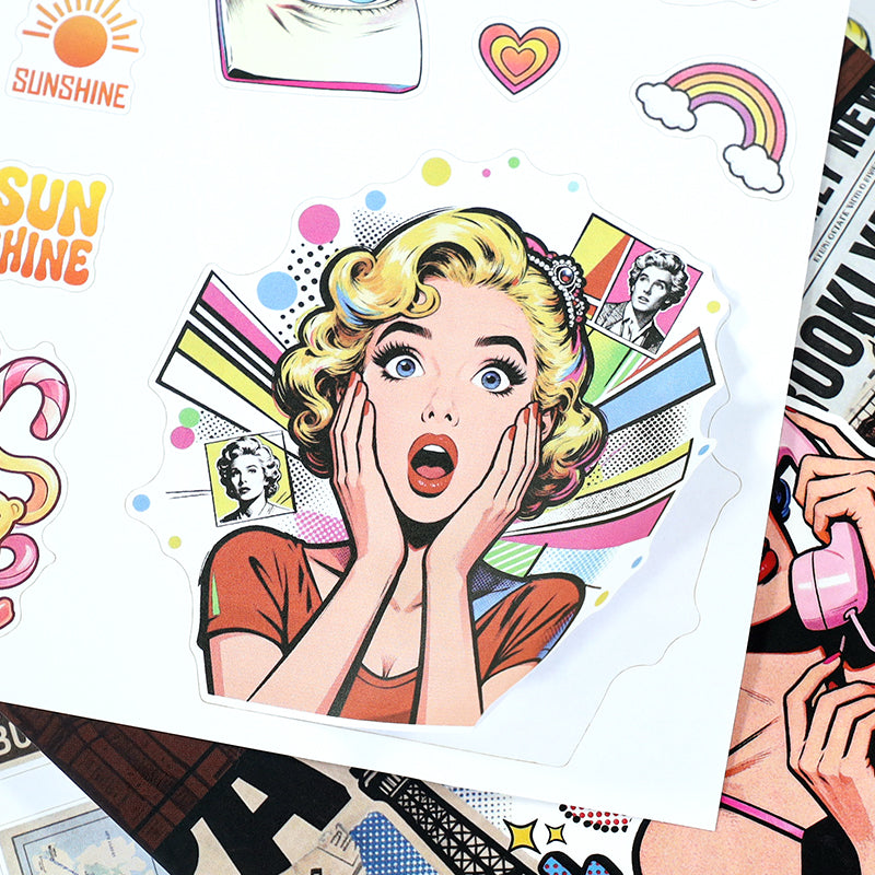 Vintage Sticker Book Vol.30 - POP Collage Book