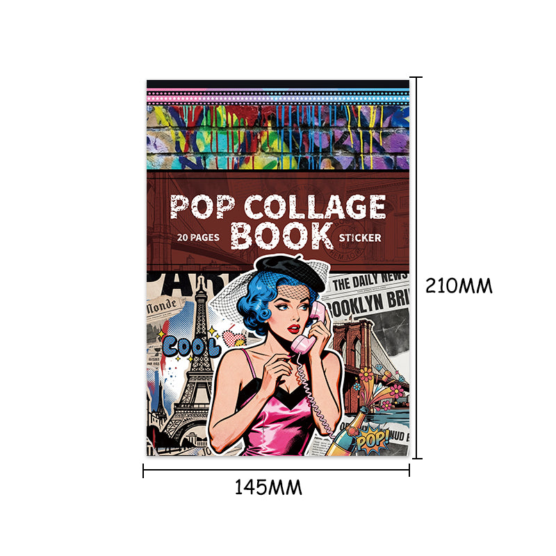 Vintage Sticker Book Vol.30 - POP Collage Book