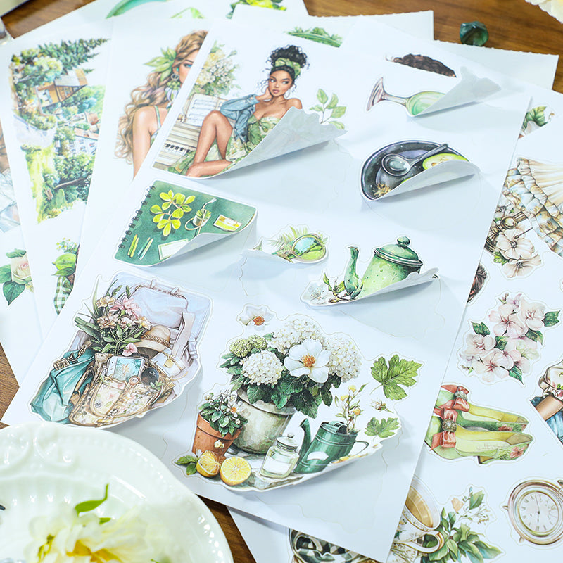 Vintage Sticker Book Vol.20 - Fresh Green