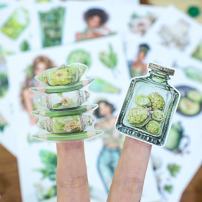Vintage Sticker Book Vol.20 - Fresh Green
