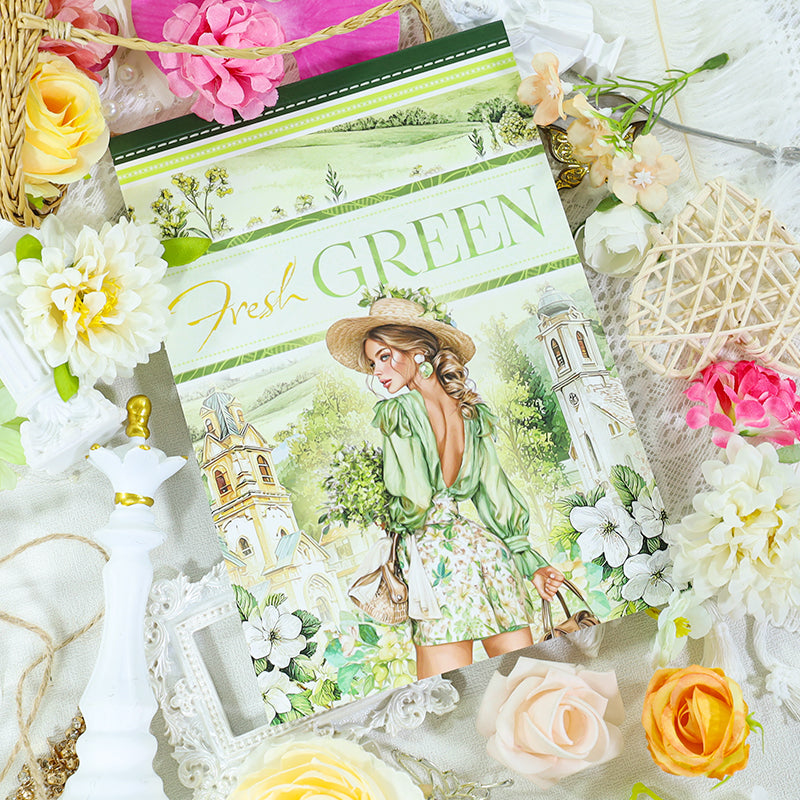 Vintage Sticker Book Vol.20 - Fresh Green