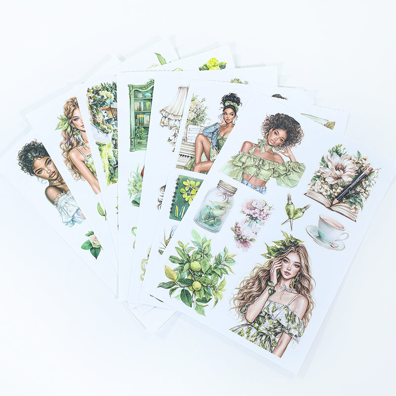 Vintage Sticker Book Vol.20 - Fresh Green