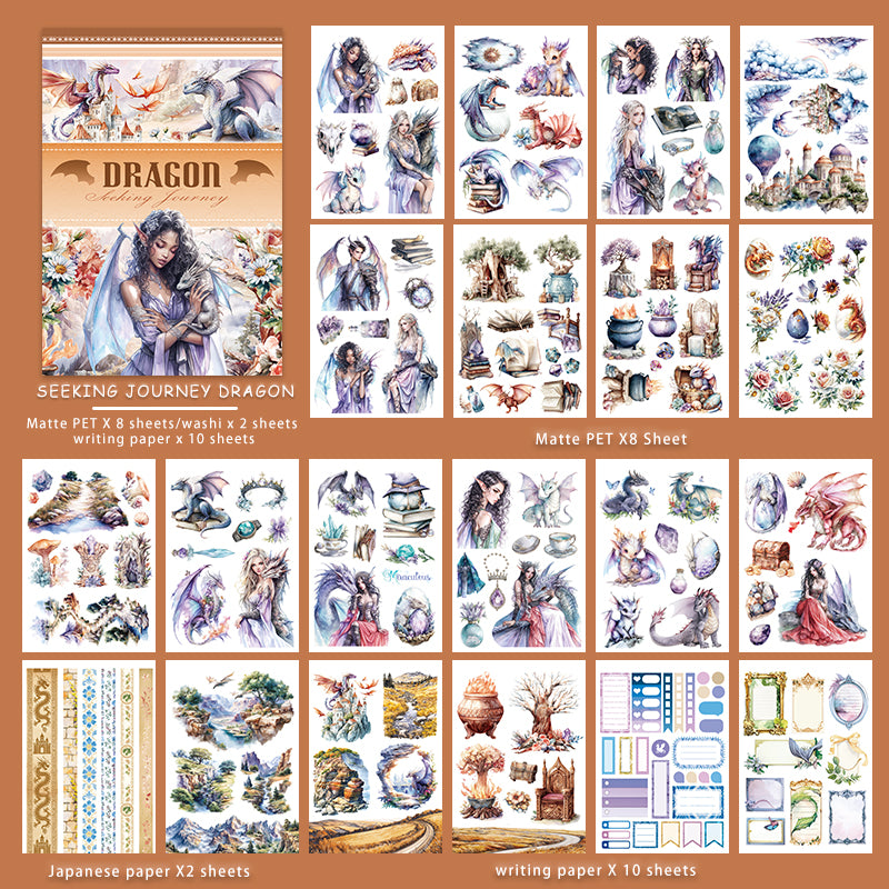 Vintage Sticker Book Vol.21 - Dragon