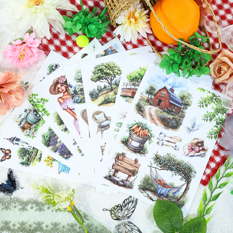 Vintage Sticker Book Vol.23 - Countryside