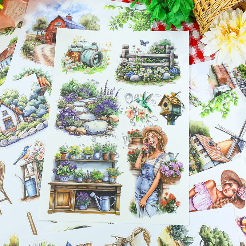 Vintage Sticker Book Vol.23 - Countryside