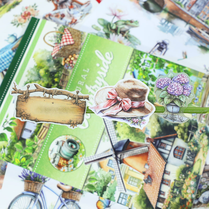 Vintage Sticker Book Vol.23 - Countryside