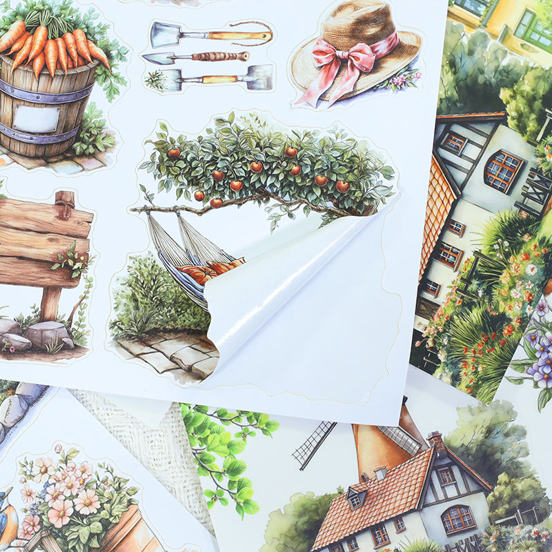 Vintage Sticker Book Vol.23 - Countryside