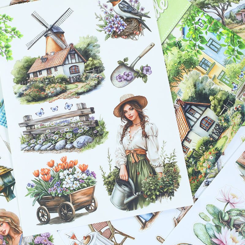 Vintage Sticker Book Vol.23 - Countryside