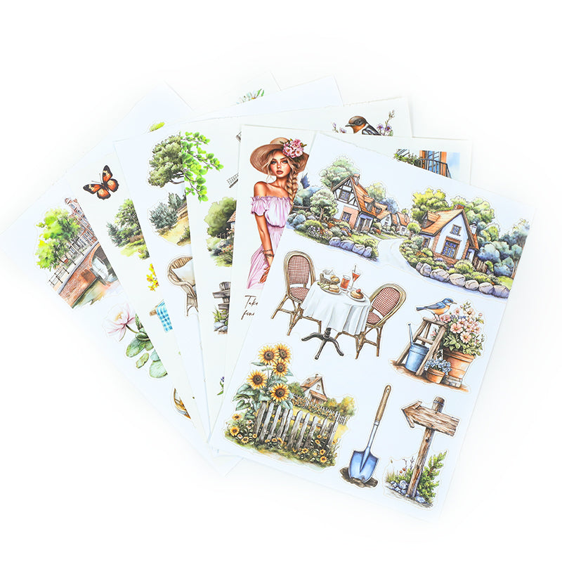 Vintage Sticker Book Vol.23 - Countryside
