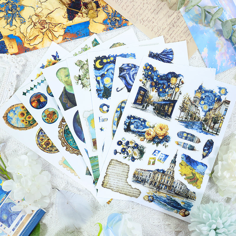 Vintage Sticker Book Vol.24 - Starry Night Ecstatic Rhapsody