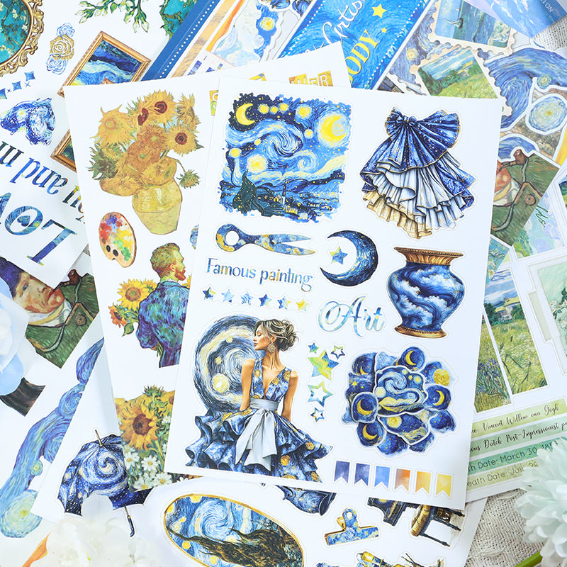 Vintage Sticker Book Vol.24 - Starry Night Ecstatic Rhapsody