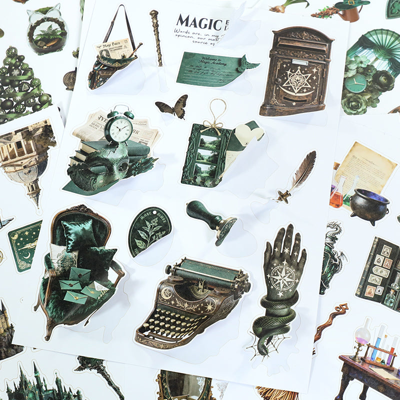 Vintage Sticker Book Vol.24 - Emerald Spell