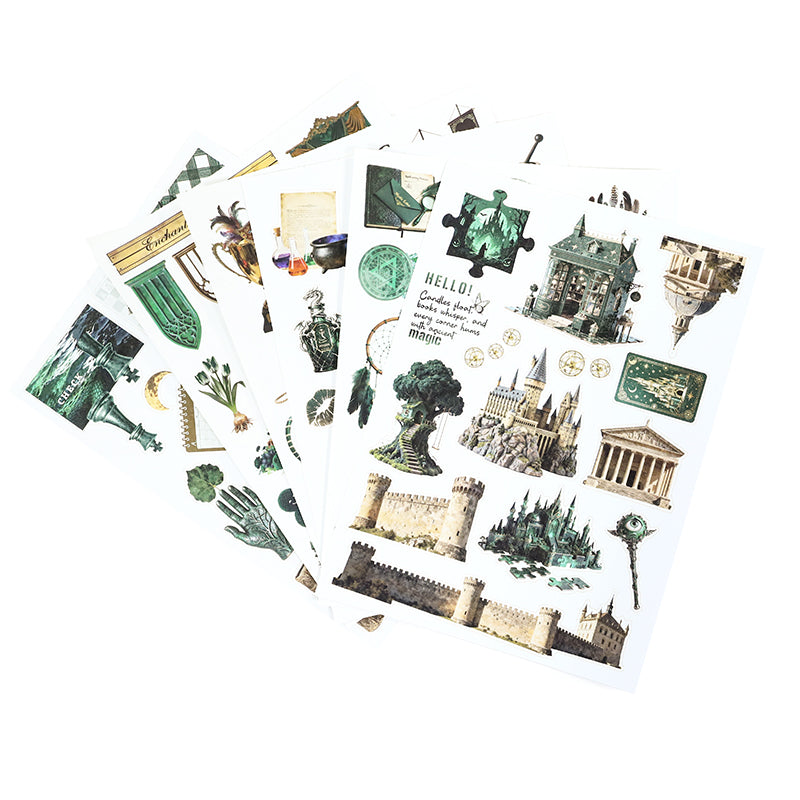 Vintage Sticker Book Vol.24 - Emerald Spell