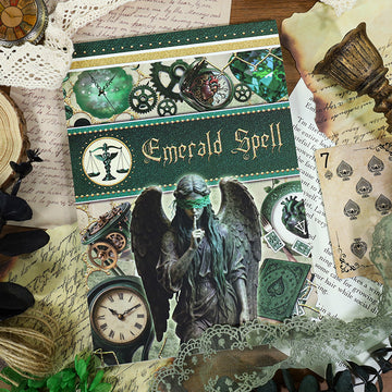 Vintage Sticker Book Vol.24 - Emerald Spell