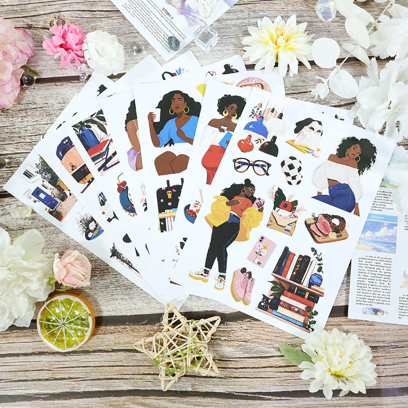 Vintage Sticker Book Vol.26 - Trendy Beauty for journaling and scrapbooking