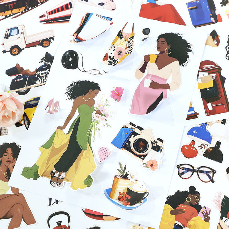 Vintage Sticker Book Vol.26 - Trendy Beauty for journaling and scrapbooking