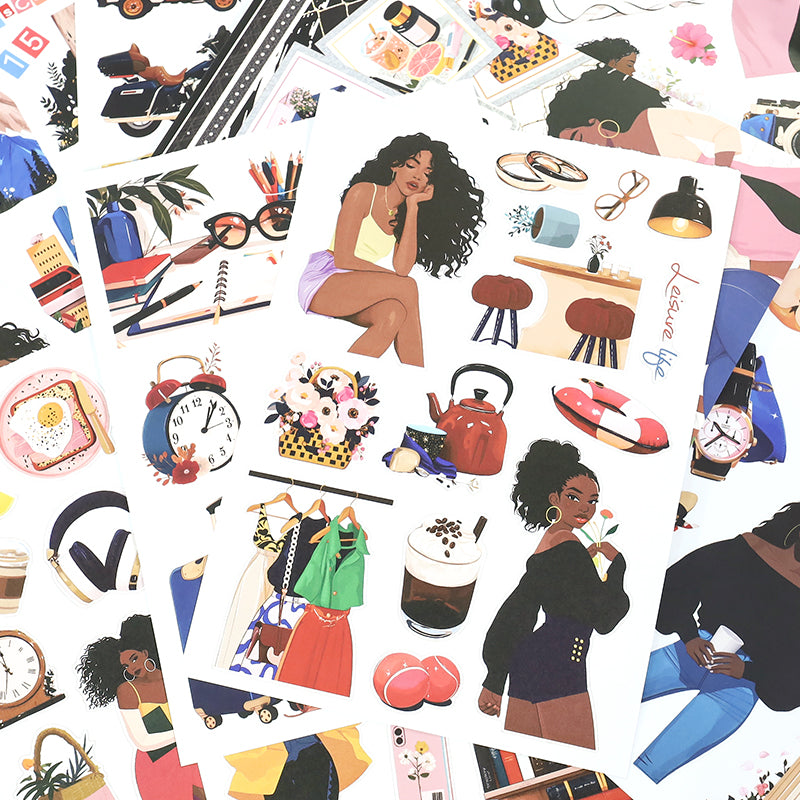 Vintage Sticker Book Vol.26 - Trendy Beauty for journaling and scrapbooking