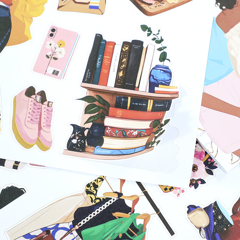 Vintage Sticker Book Vol.26 - Trendy Beauty for journaling and scrapbooking