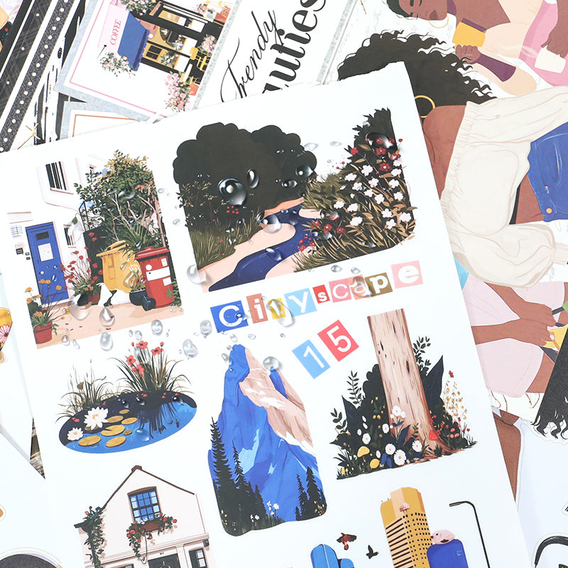 Vintage Sticker Book Vol.26 - Trendy Beauty for journaling and scrapbooking