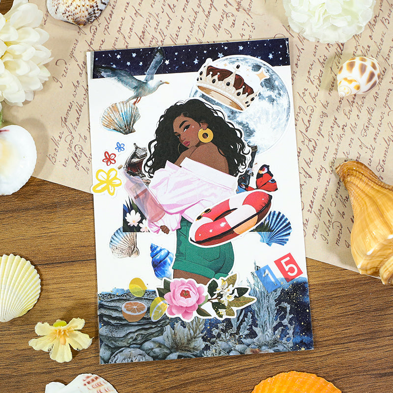 Vintage Sticker Book Vol.26 - Trendy Beauty for journaling and scrapbooking