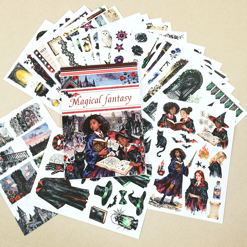 Vintage Sticker Book Vol.27 - Magical Fantasy