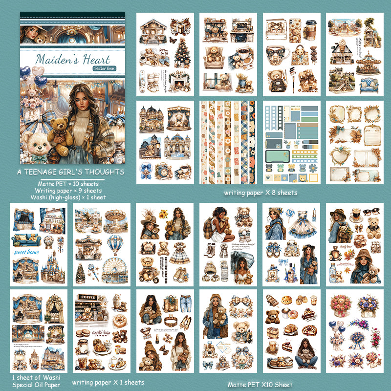 Vintage Sticker Book Vol.30 - A Teenage Girl's Thoughts