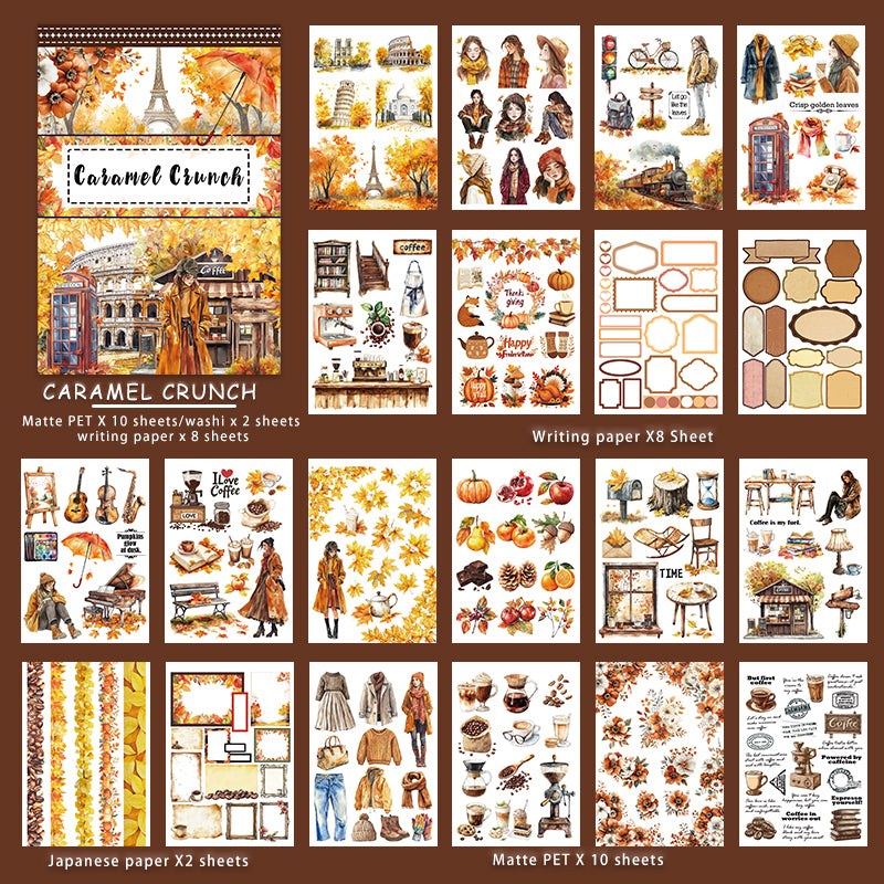 Vintage Sticker Book Vol.21 - Caramel Crunch