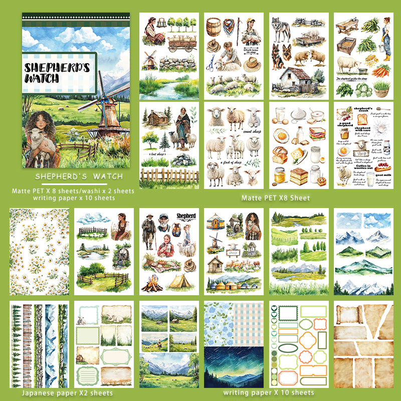 Vintage Sticker Book Vol.23 - Shepherd's Watch