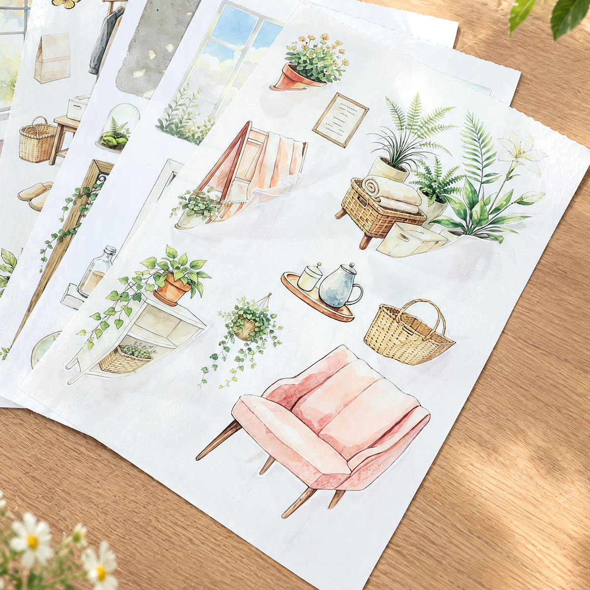 Greenhouse with Plants Sticker Book