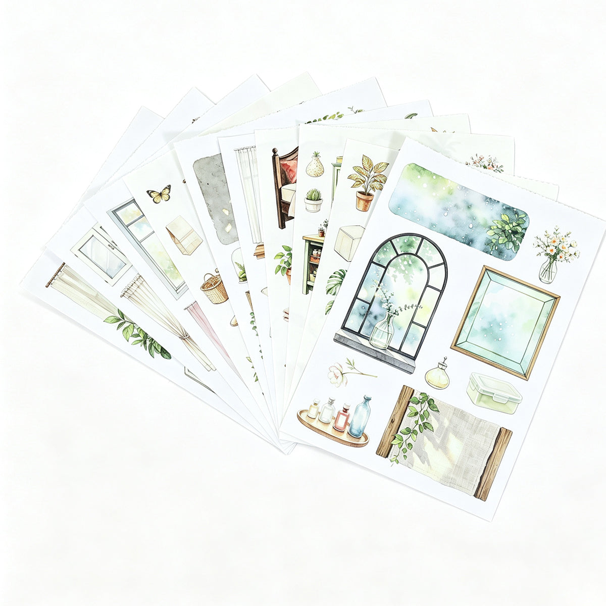 Greenhouse with Plants Sticker Book