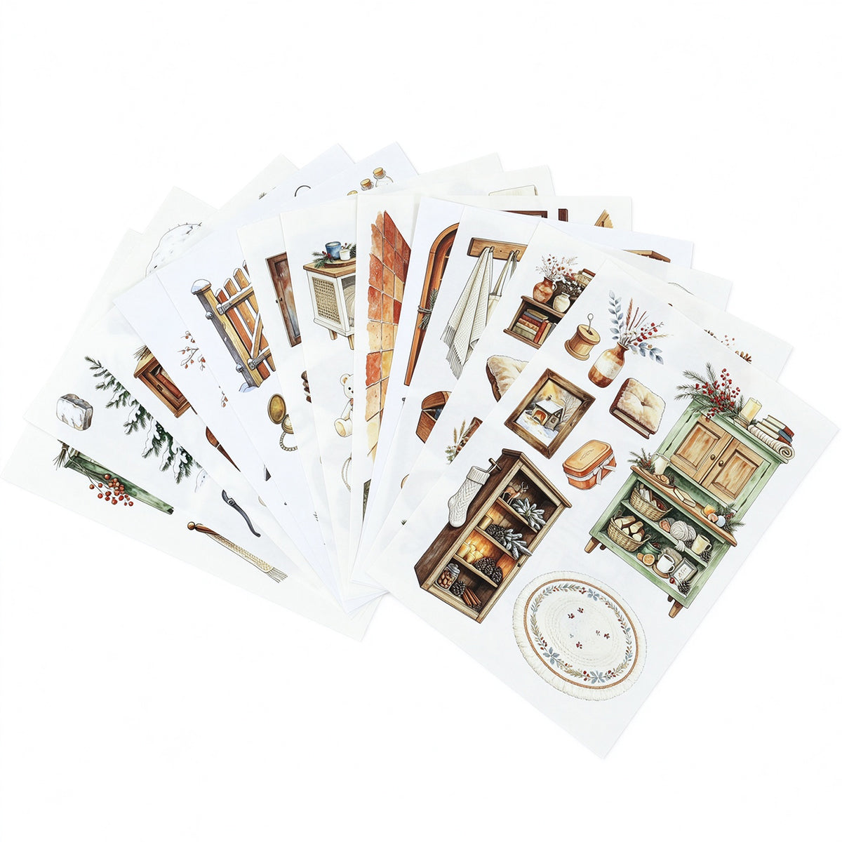 A Cozy Winter Country Home Sticker Book