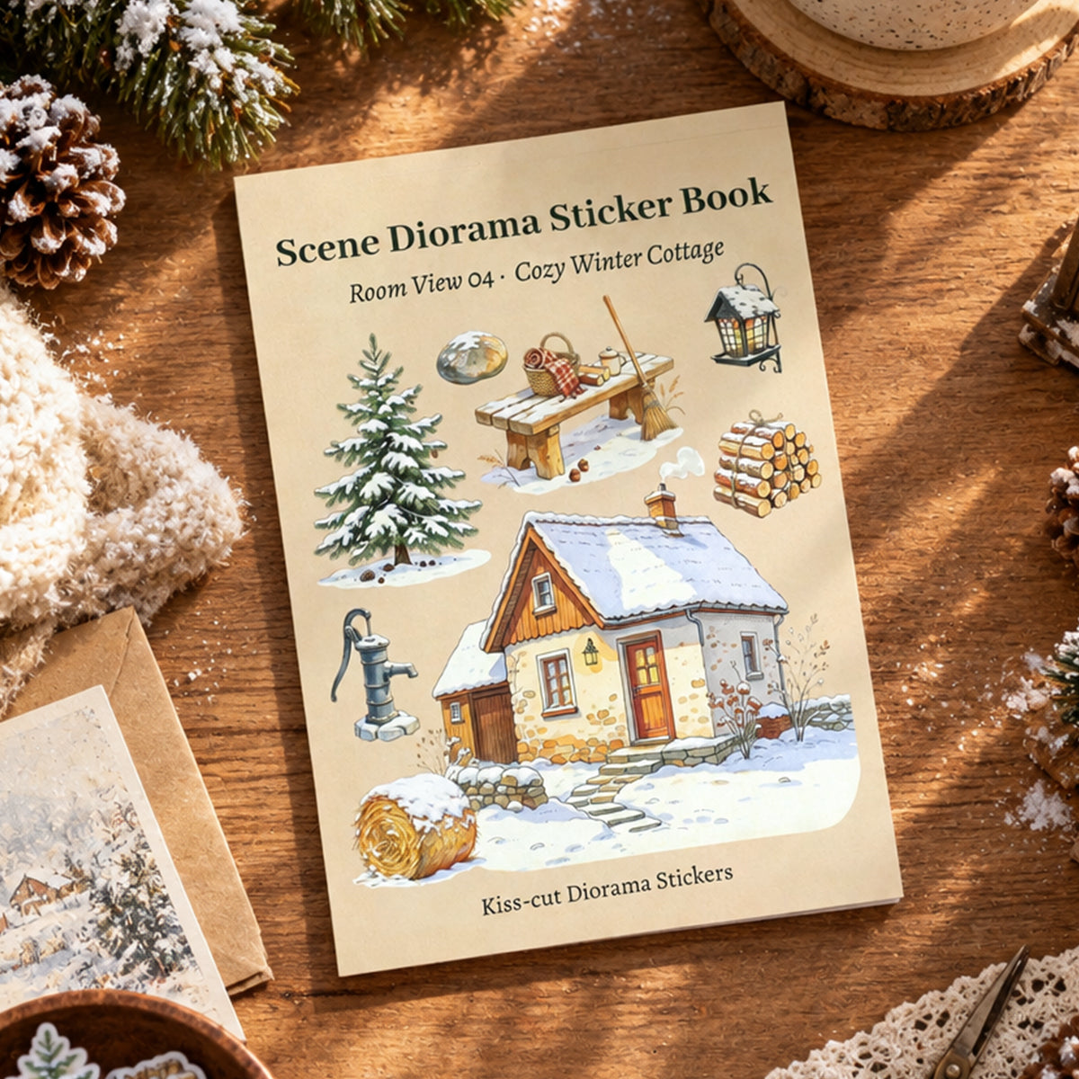 A Cozy Winter Country Home Sticker Book
