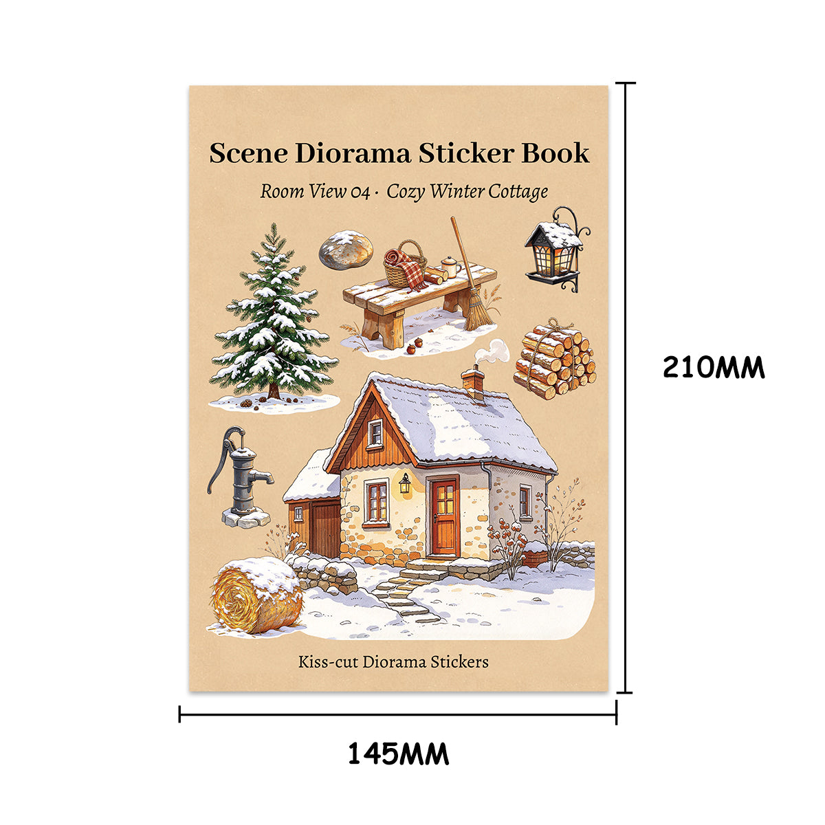 A Cozy Winter Country Home Sticker Book