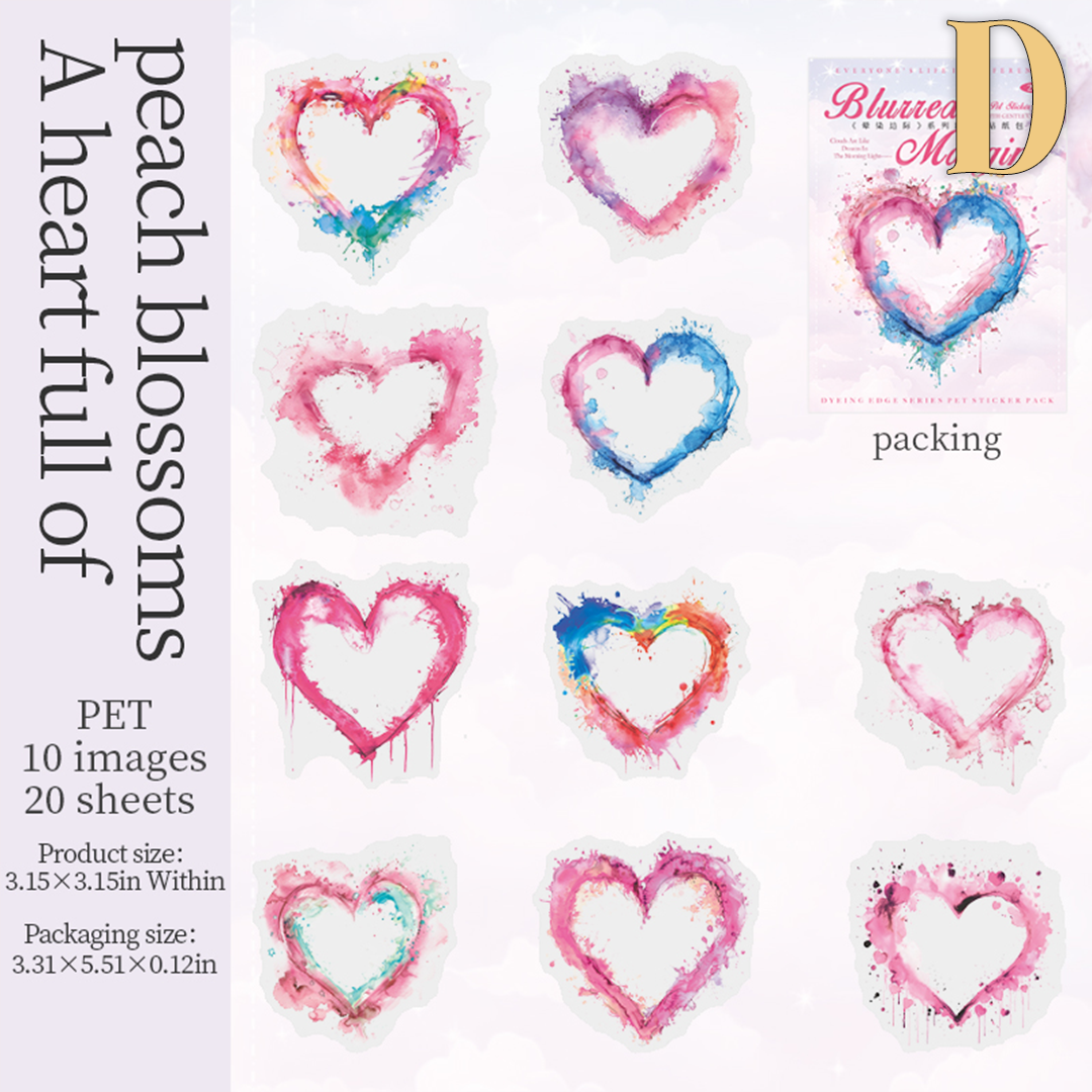 Blurring Margin PET Sticker