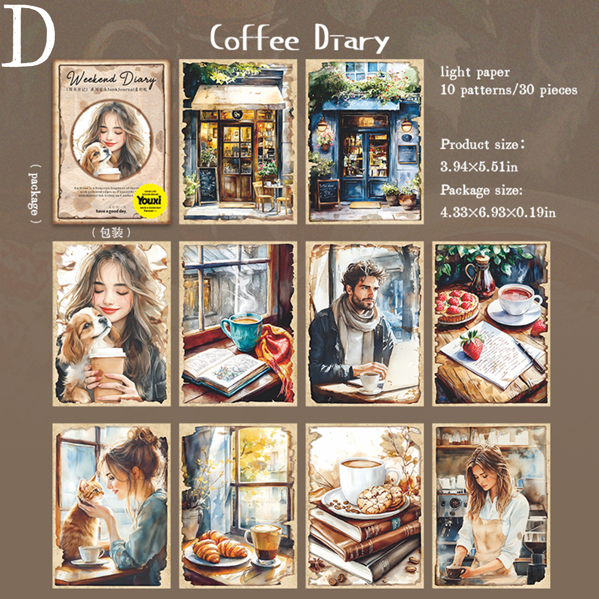 Weekend Diary Scrapbooking Paper