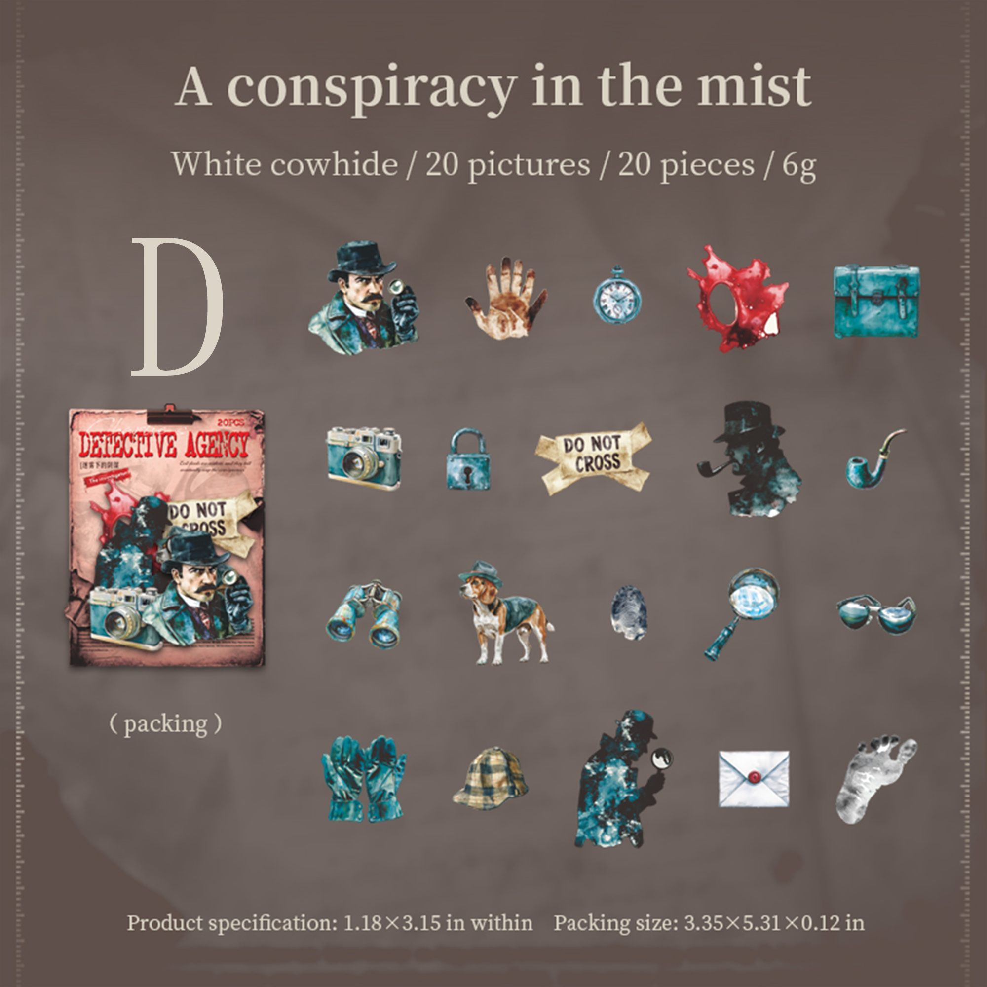 Charlie Detective Agency Sticker