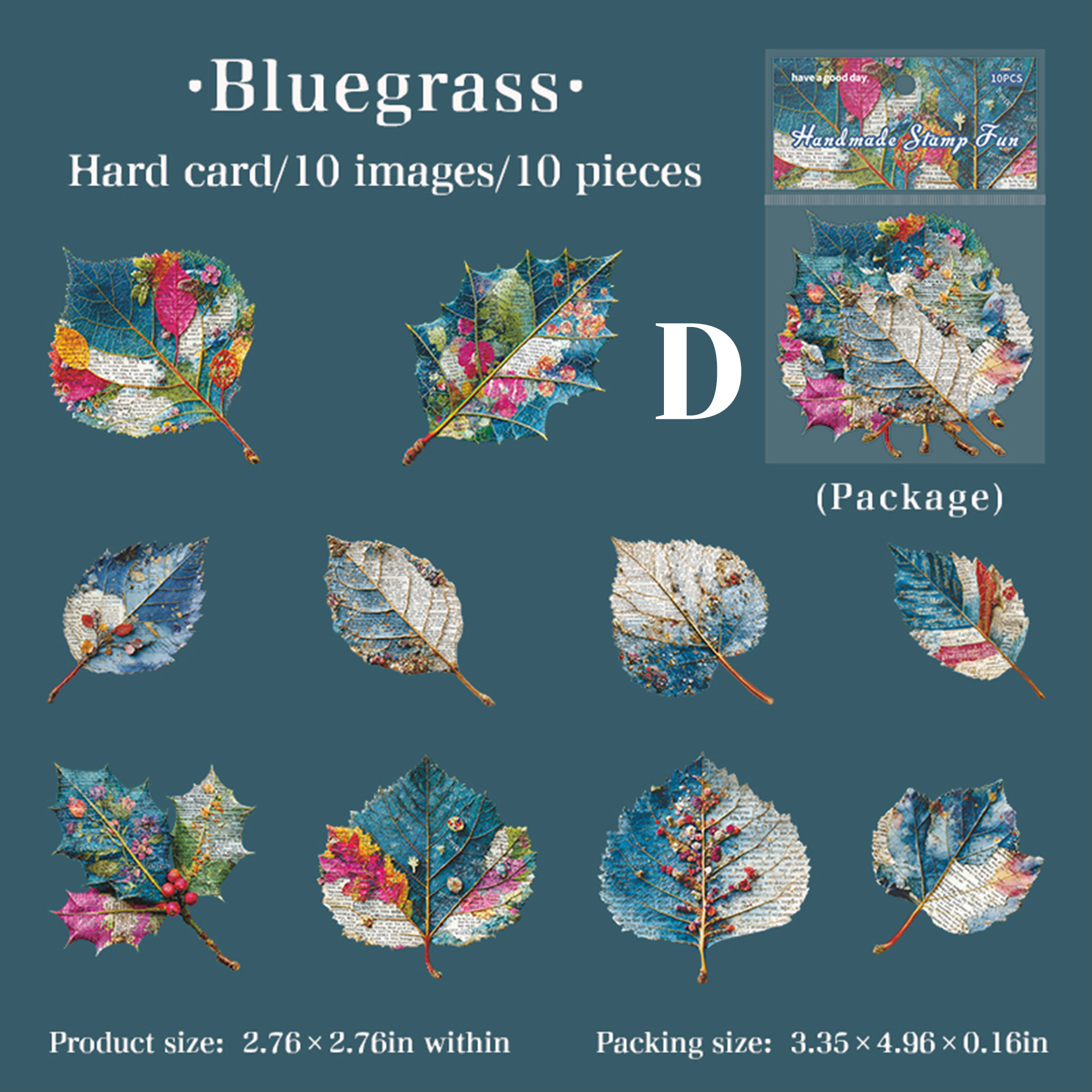 Vintage Garden Hard Card Sticker