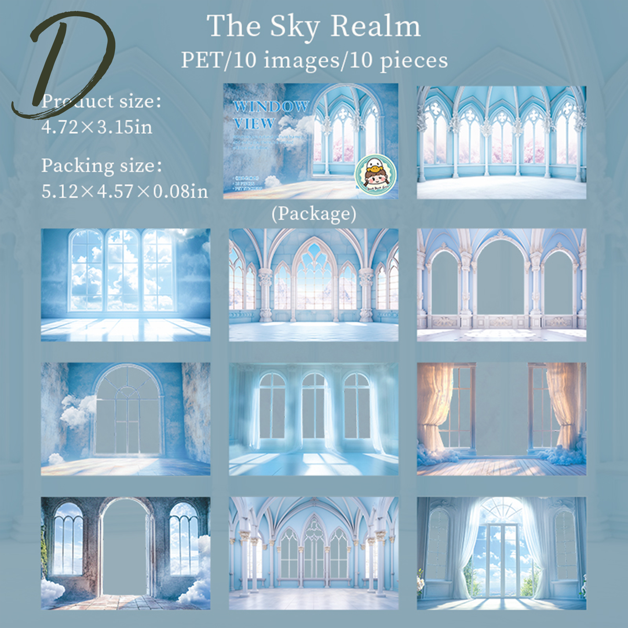 Window View PET Sticker